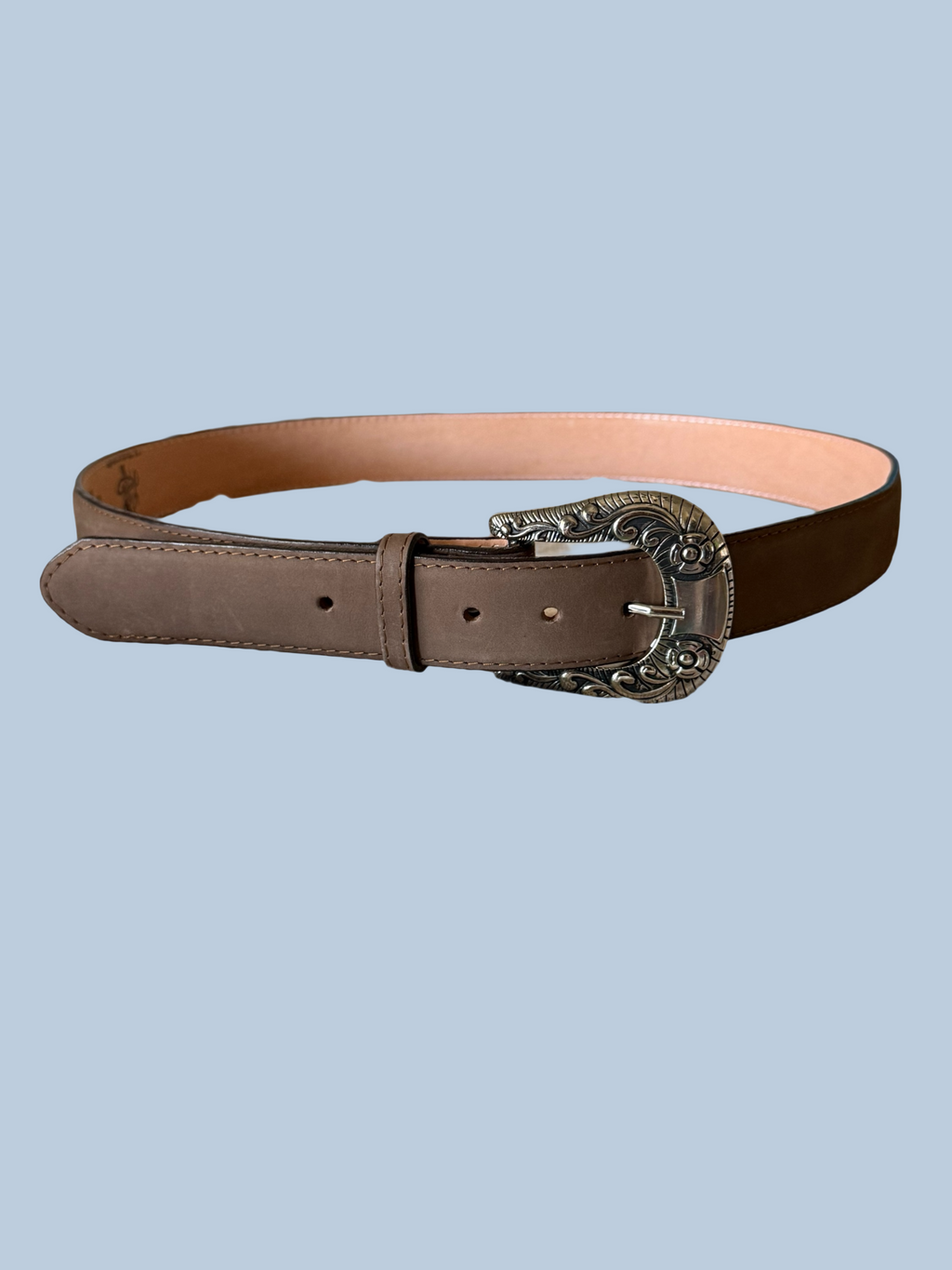 Cinto de Piel Bordado Floral Shedron - Malcreado