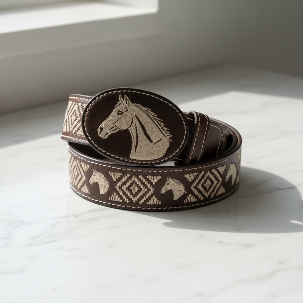Belt 38 café oval mármol