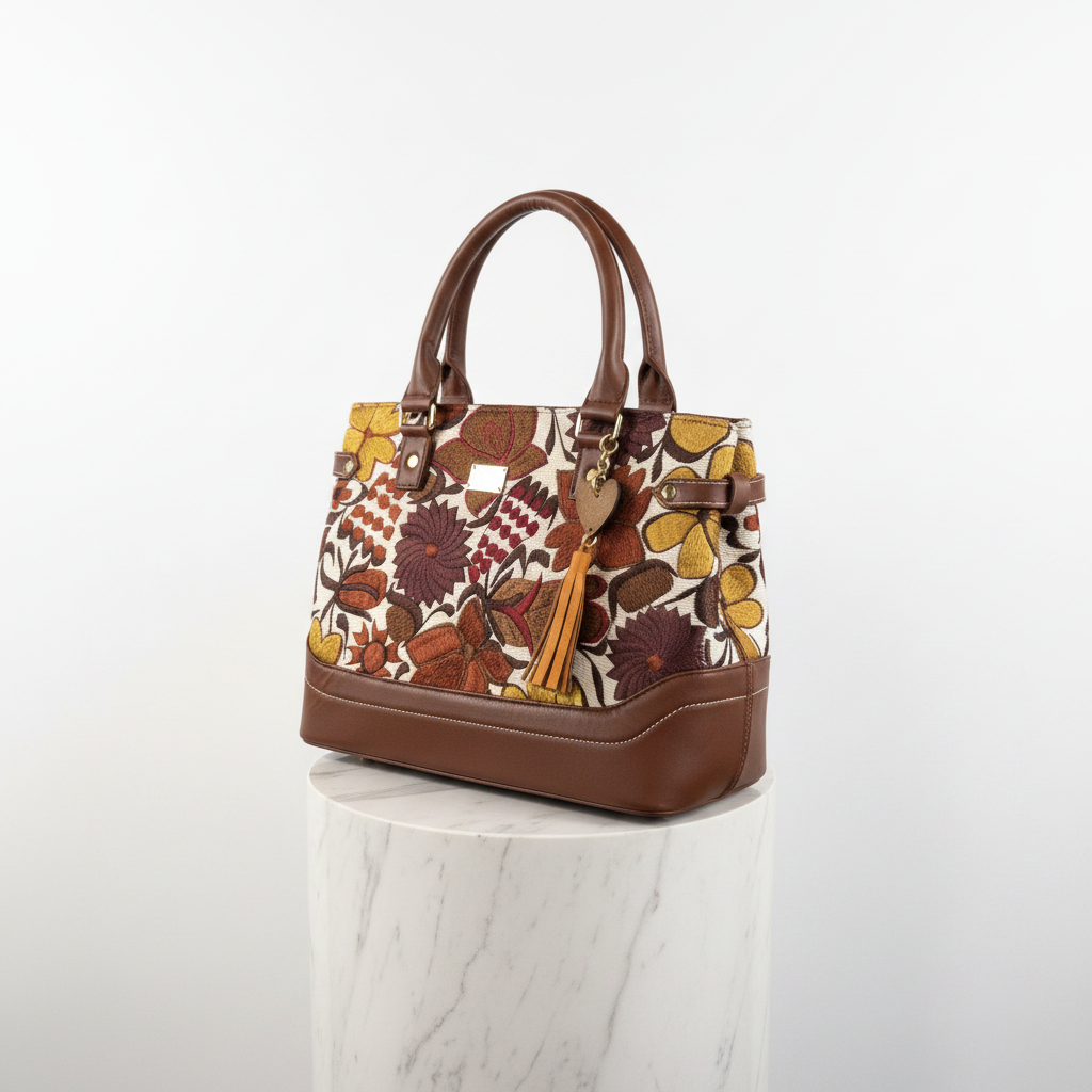 Bolso ángulo 3/4 en mármol