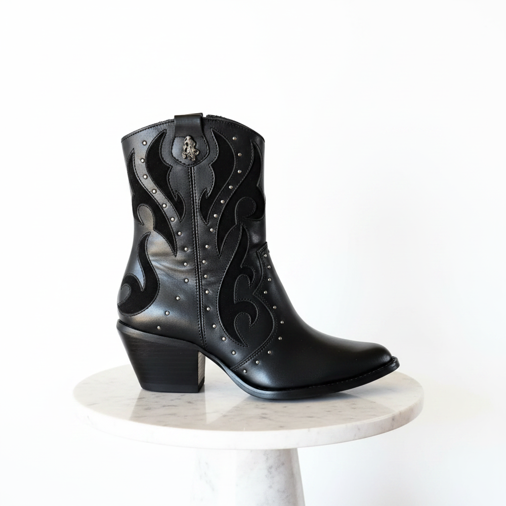 Boots Side on Marble