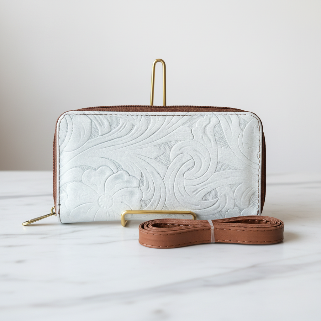Cartera Azul Hielo - Trasera