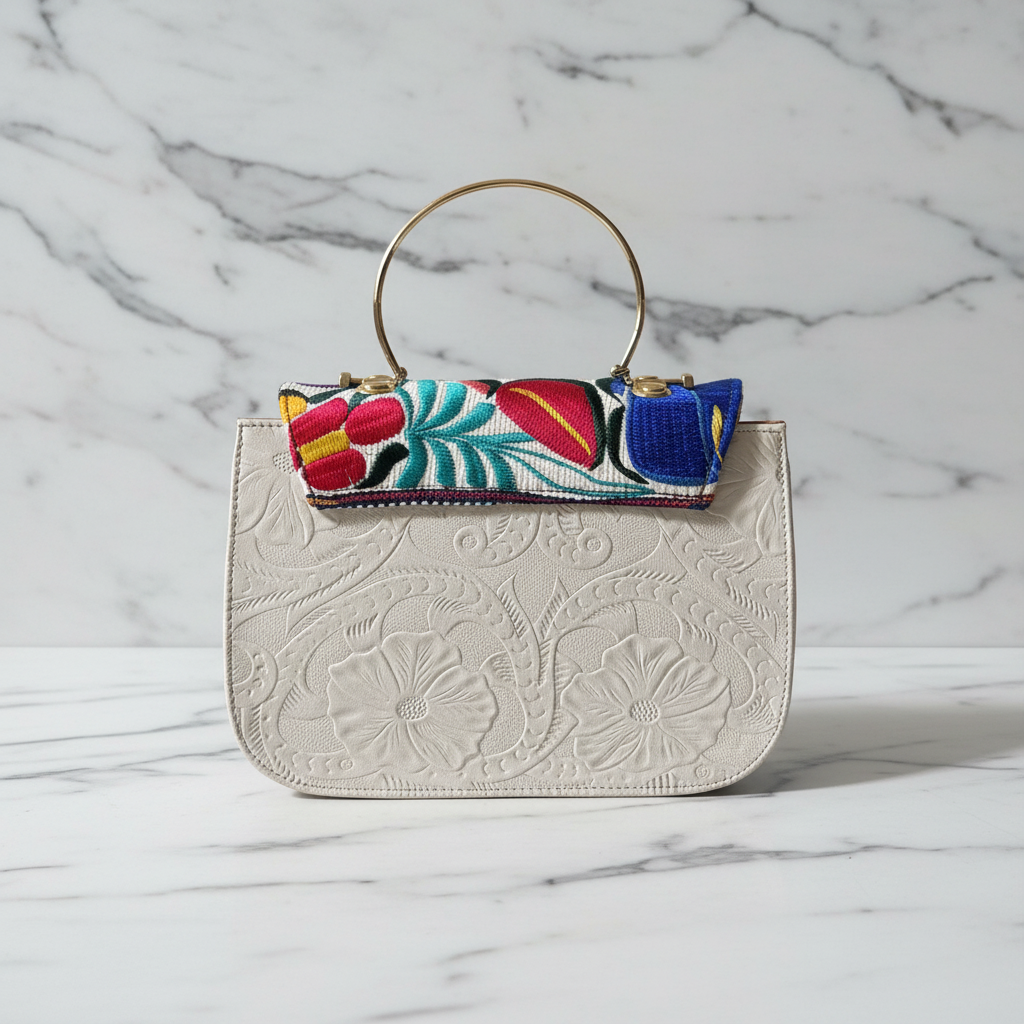 Clutch Blanca - Trasera real
