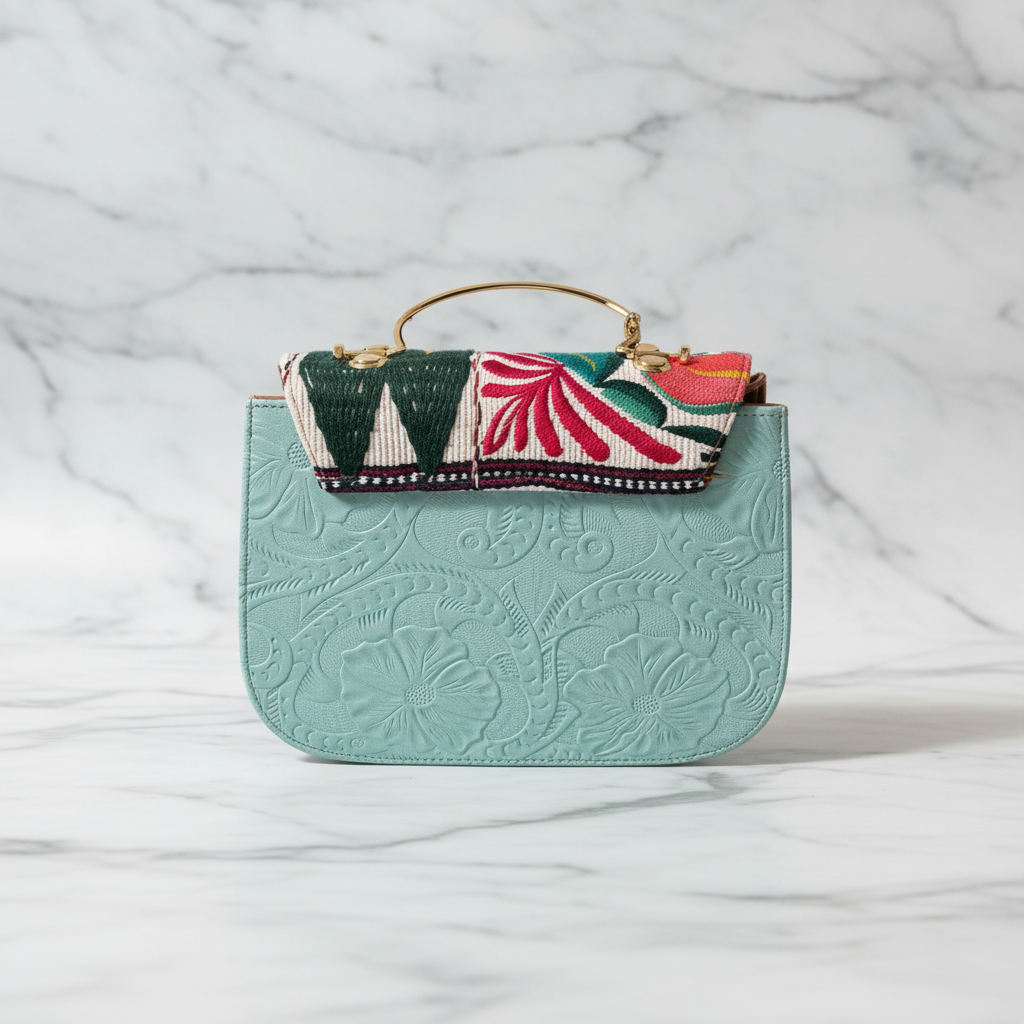 Clutch Turquesa - Trasera real