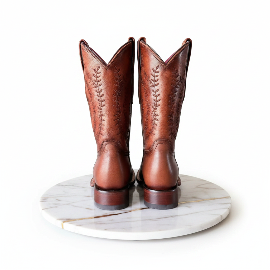Cowboy Boots Back on Marble