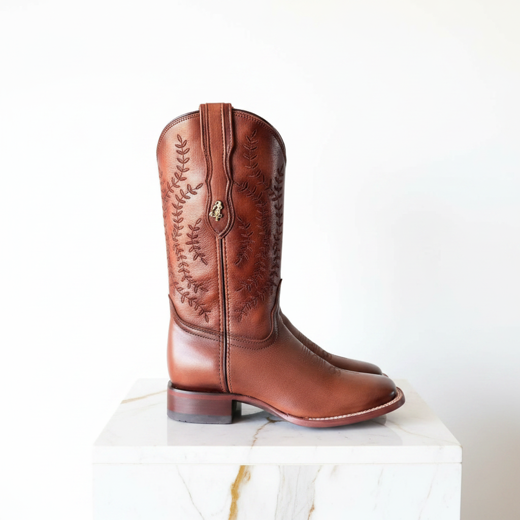 Cowboy Boots Side on Marble