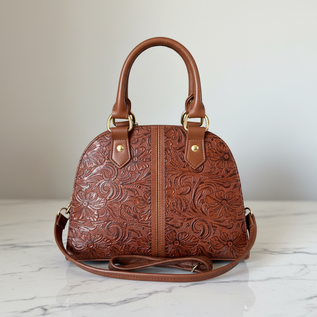 Dome bag reverso mármol