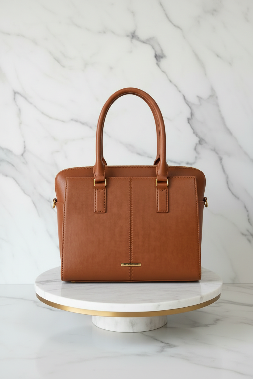 Dome Bag Tan - Vista Trasera Corregida