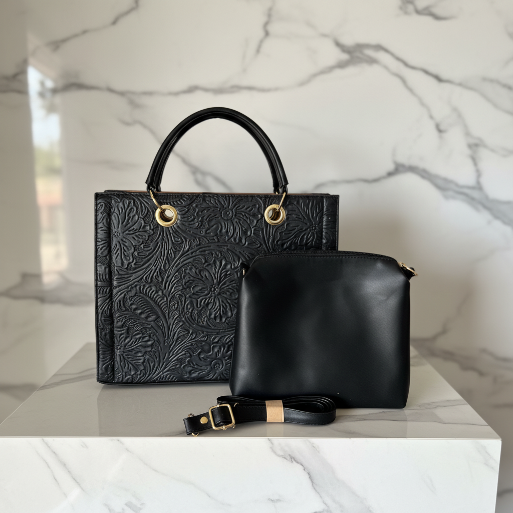 En Relieve Negra - Con Bolsita