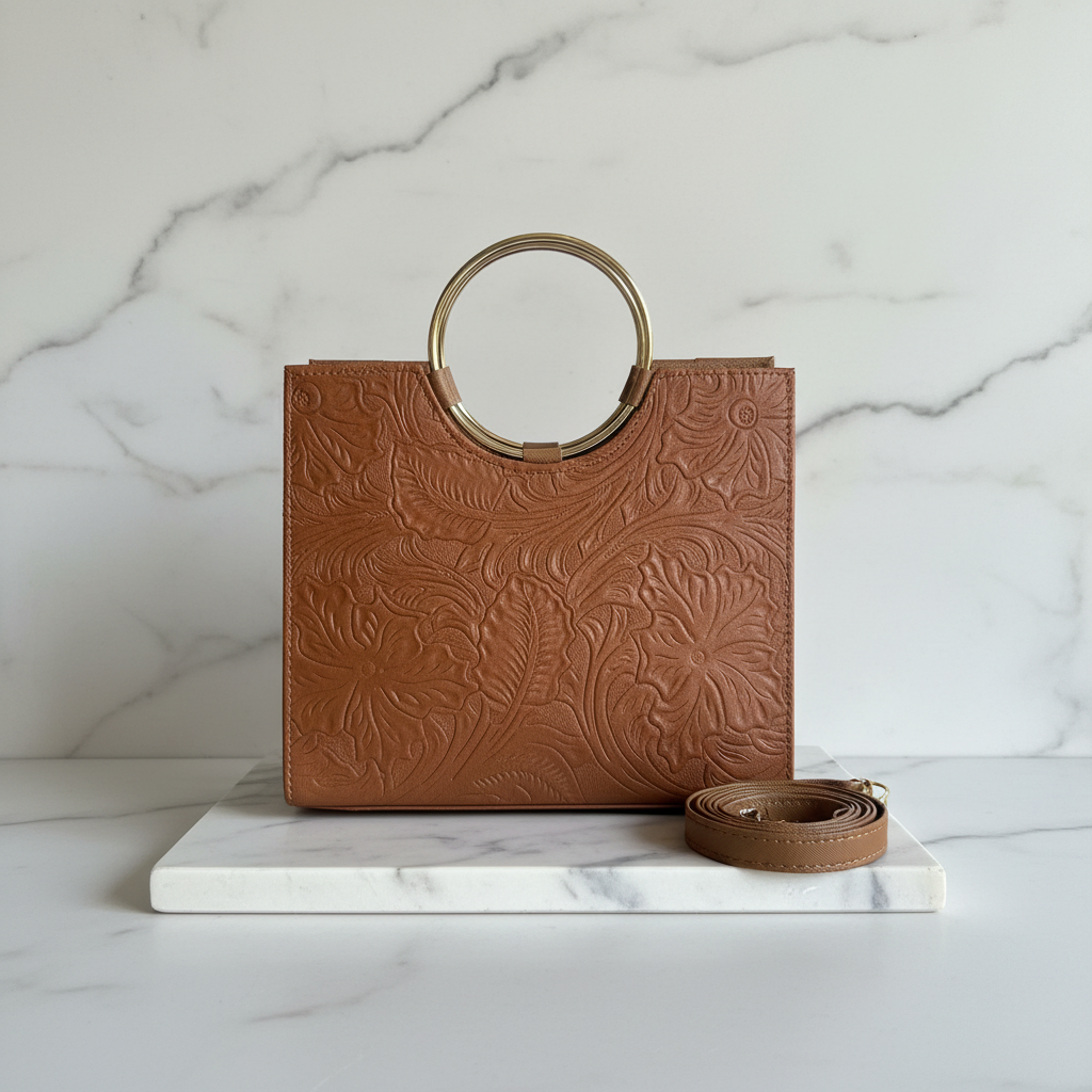 Floral Tote - Marble Stand