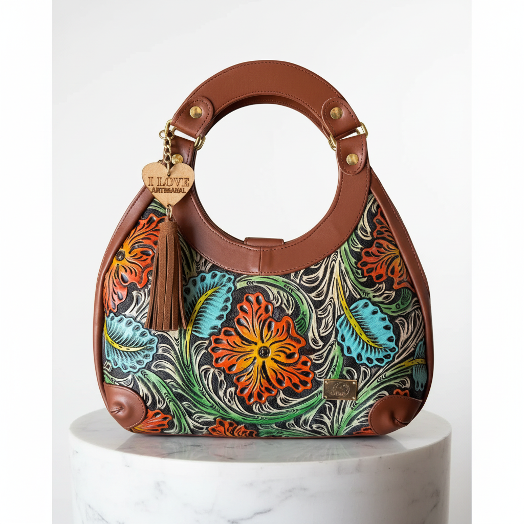 Hobo Bag en mármol blanco