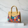 Mexican Mosaic Jute Tote Bag — Structural Design | Bolsa de Yute Mosaico Mexicano