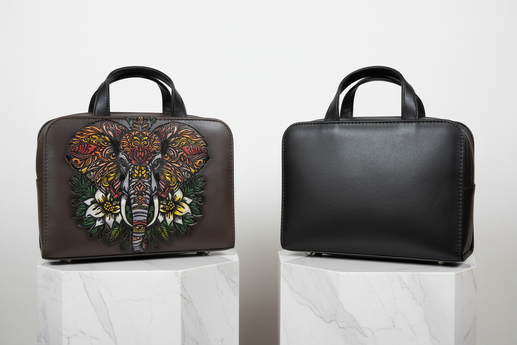 Bolsa Rectangular Minimalista en Cuero Vegetal Gris
