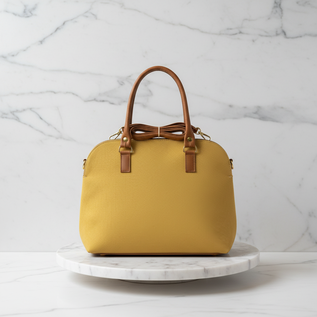 Bolsa de Yute con Arte Floral y Broche de Seguridad