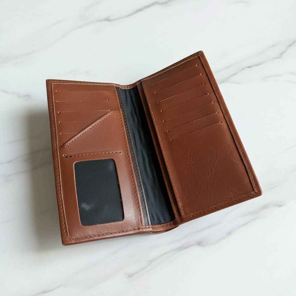 Arizona — Long Bifold Genuine Leather Wallet | Cartera Larga de Piel Genuina