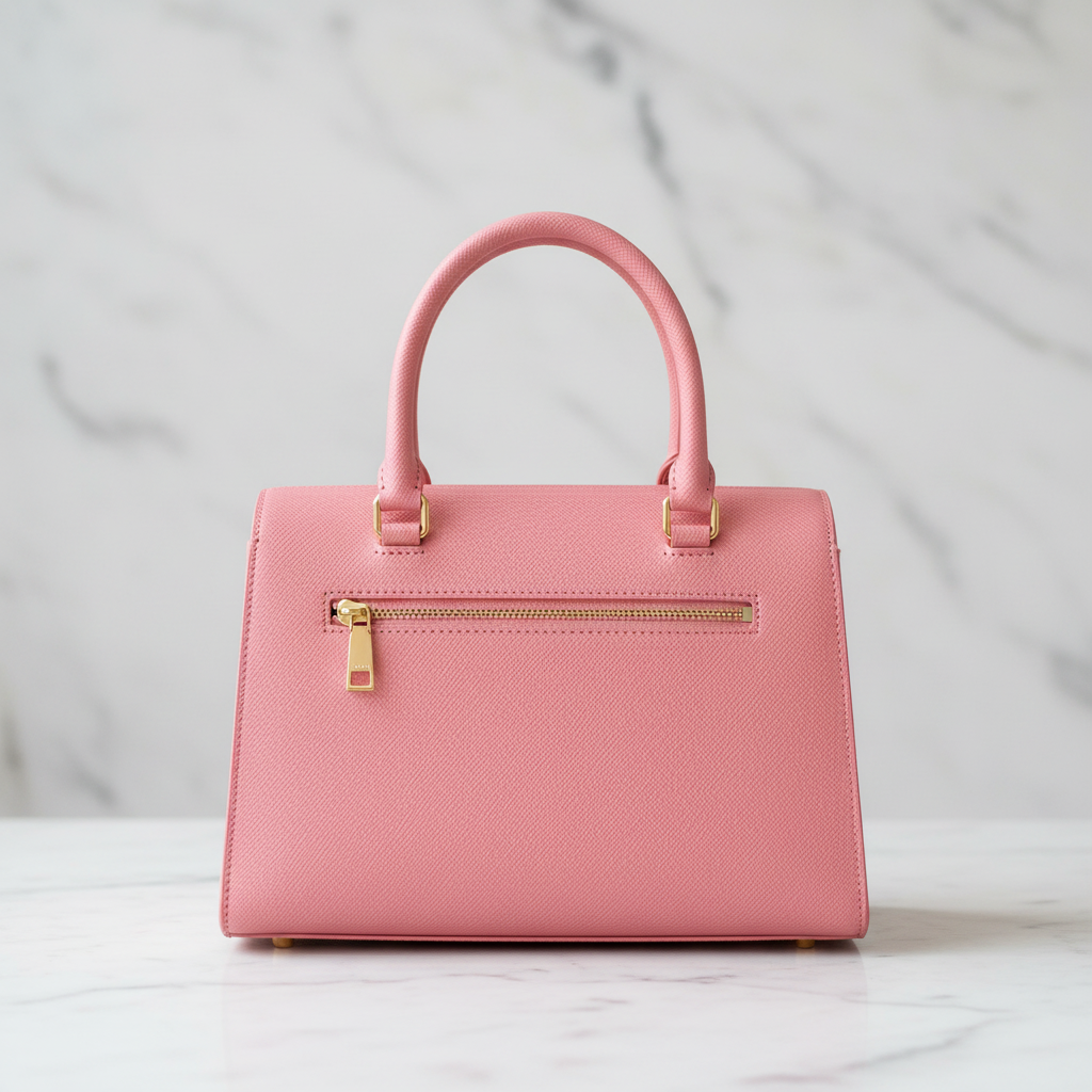 Rosalía — Pink Quilted Handbag with Tassel | Bolsa de Mano Rosa con Flap Acolchado