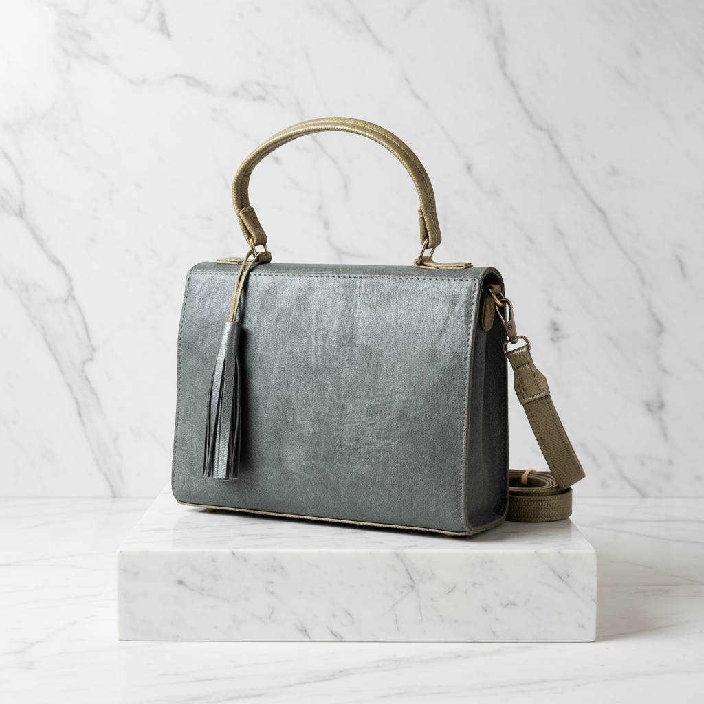 Oliva Lux | Shimmer Leather Handbag