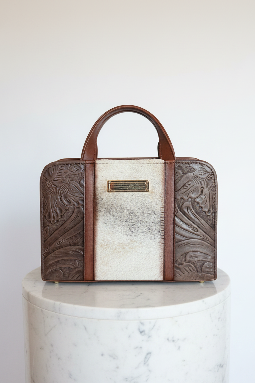 Tangamandapio No. 4 — Artisanal Cowhide Satchel