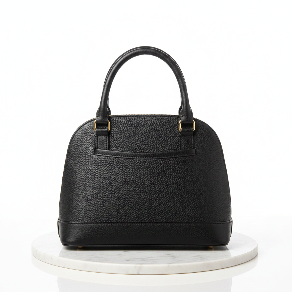 Leather Bag with Chiapas Embroidery — Dome Satchel | Bolsa de Piel con Bordado Chiapaneco