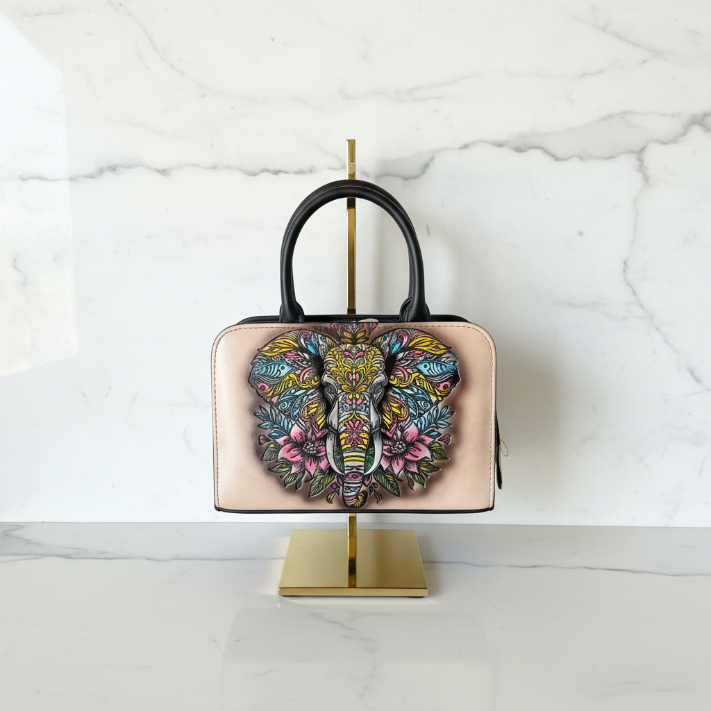 Bolsa Rectangular Minimalista en Cuero Vegetal Gris