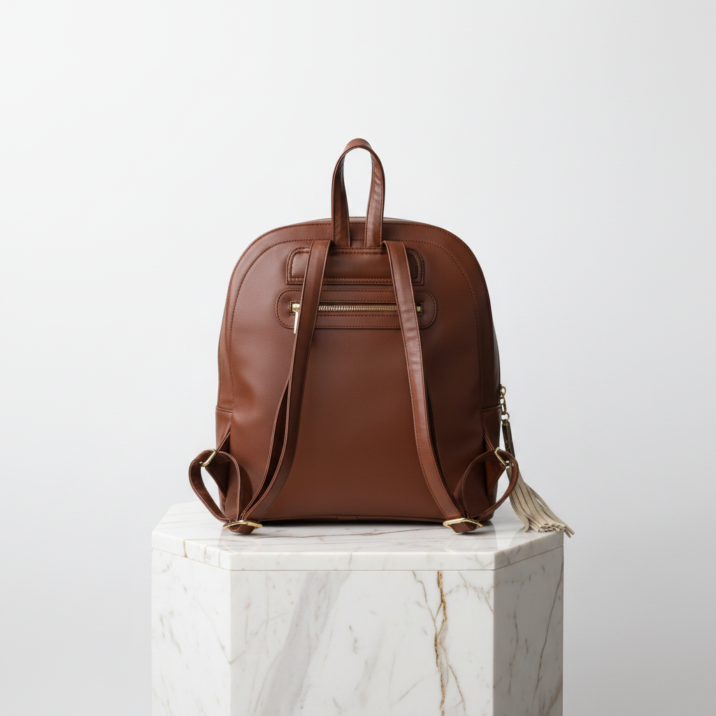 Flora Backpack — Hand-Tooled Leather / Mochila Flora — Piel Grabada