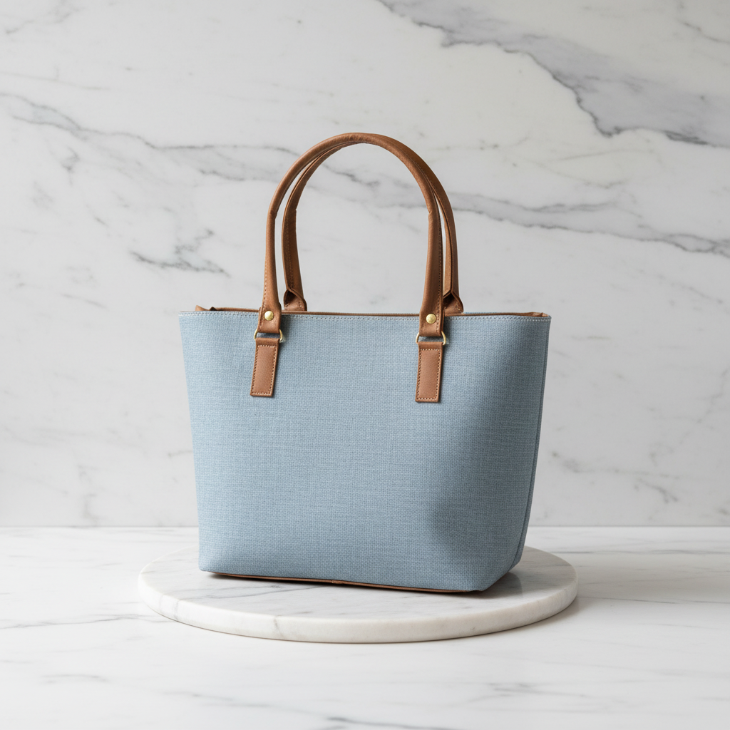 Bolsa de Yute con Arte Floral y Broche de Seguridad
