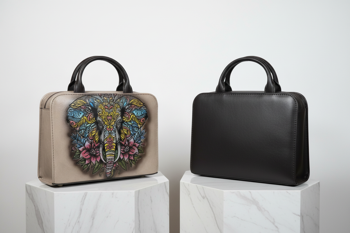 Bolsa Rectangular Minimalista en Cuero Vegetal Gris