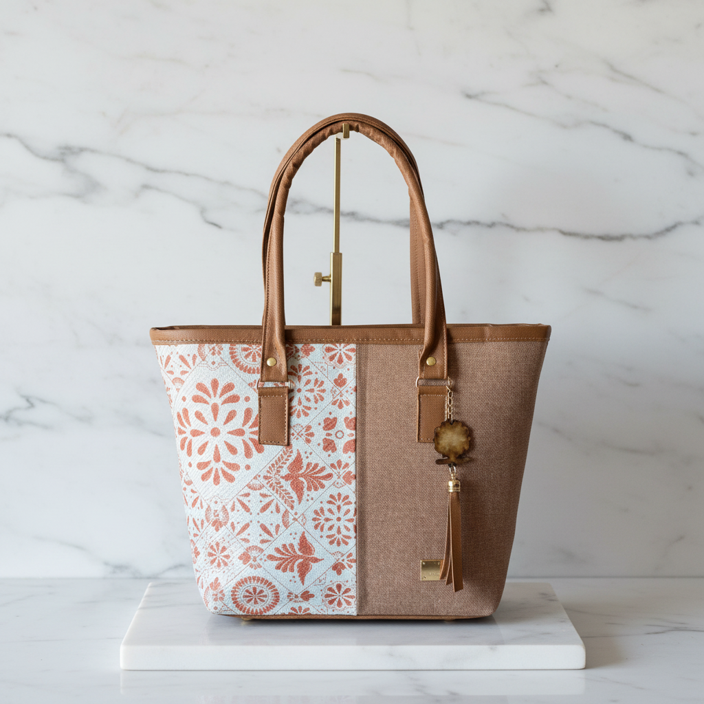 Bolsa Tote "Mosaico Colonial" - Tradición y Textura