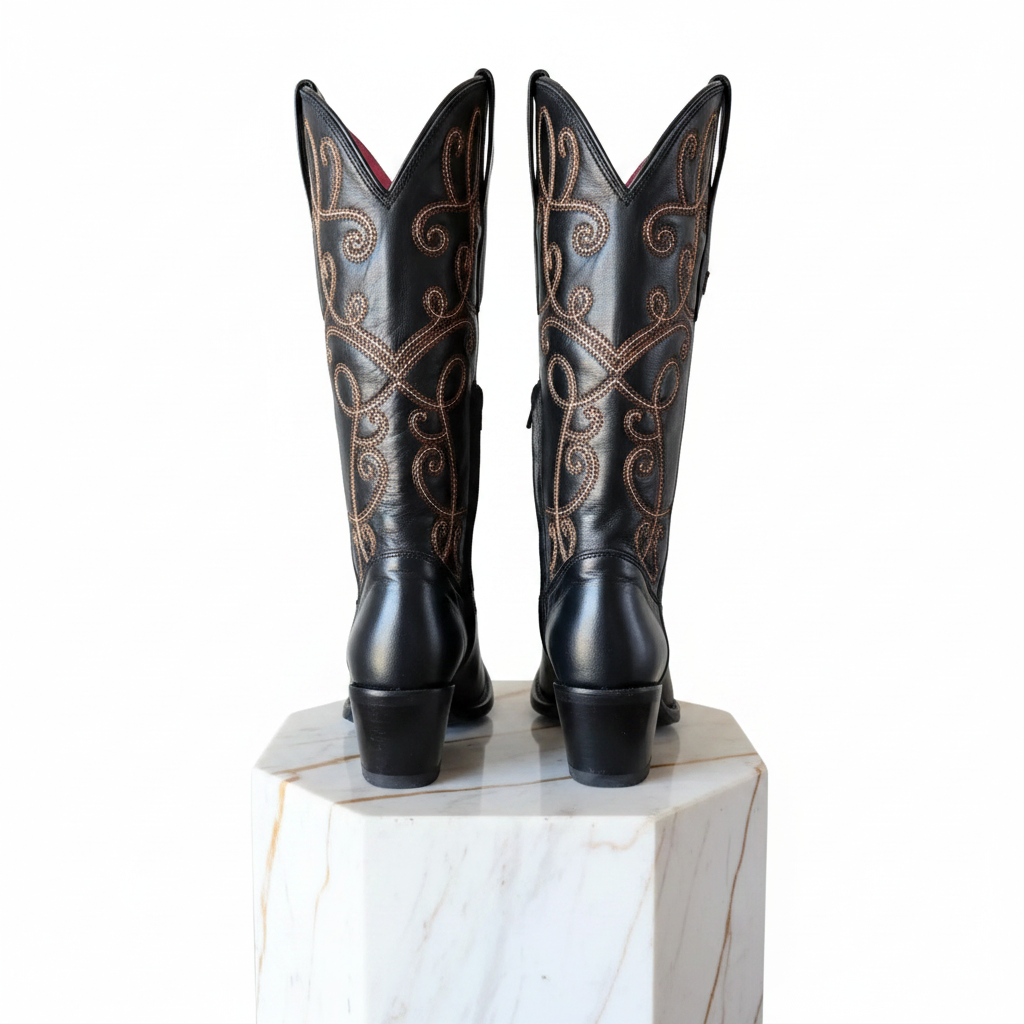 Maddame Boots Back on Marble