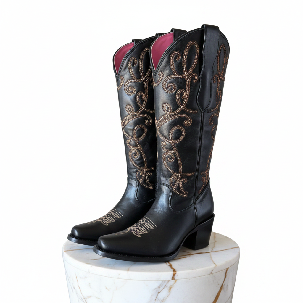 Maddame Boots Side on Marble