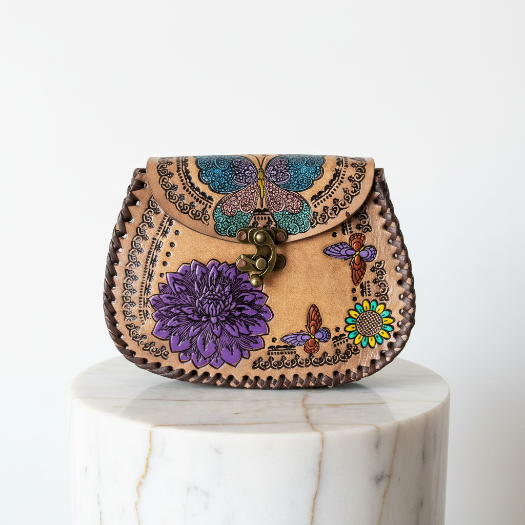 Mari Adelina Beige Butterfly on Marble