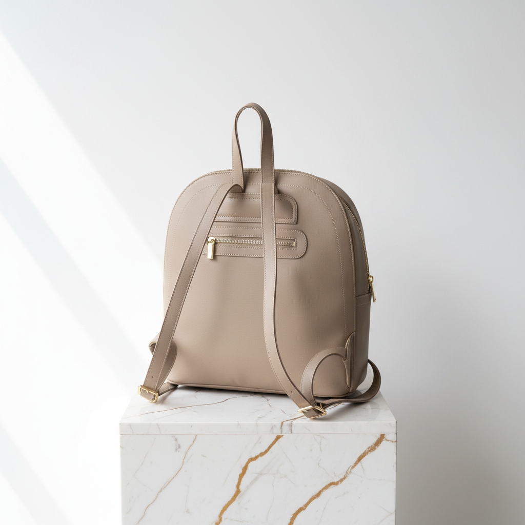 Mochila gris atrás