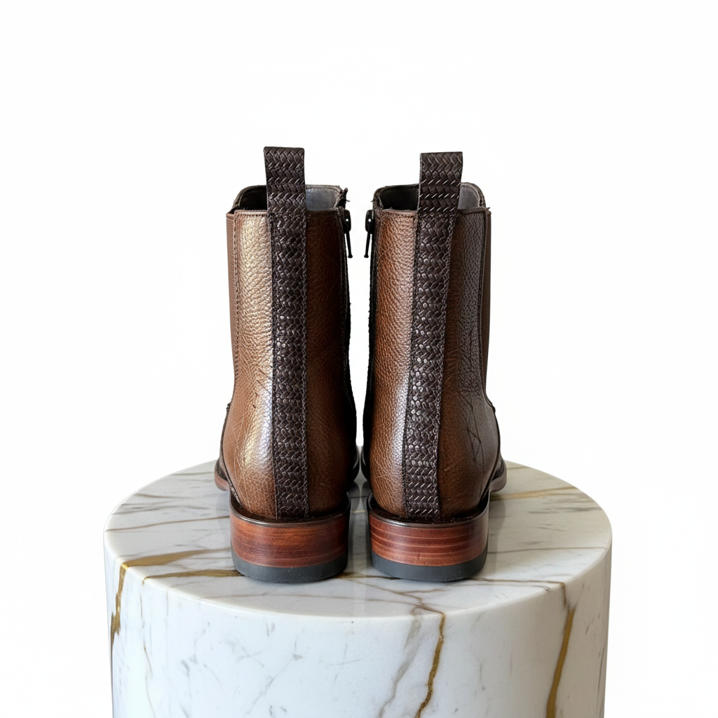 Python Boots Back Light Brown